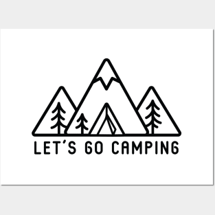 Let's Go Camping Posters and Art